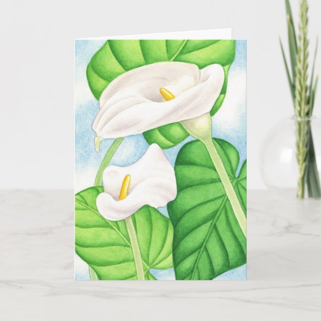 Tarjeta Calla Lilies (Anverso)