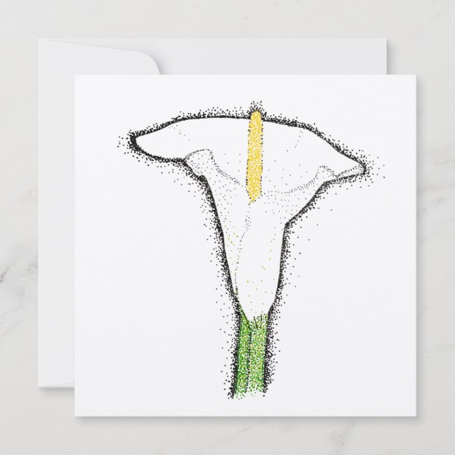 Tarjeta Calla Lily (Anverso)
