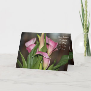 Tarjeta Calla Lily Flowered