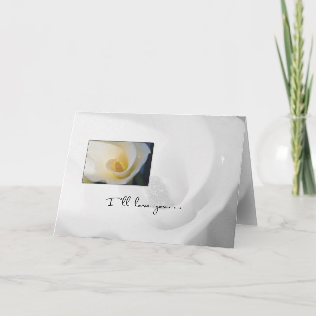 Tarjeta Calla Lily nuestro aniversario (Anverso)