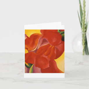 Tarjeta Calla roja de Georgia O'Keeffe,