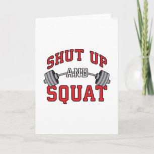 Tarjeta Cállate Y Squat: Motivación De La Preparación En E