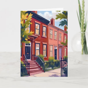 Tarjeta Calle Beacon Boston Massachusetts