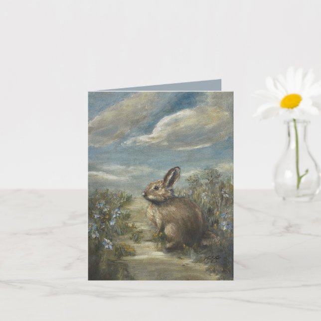 Tarjeta Calle Bunny [en blanco] 4 x 5.6" (Planta pequeña)