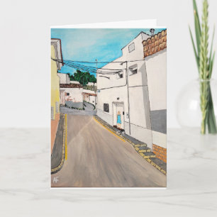 Tarjeta Calle Cabanilles Pintura de Alfred Fox