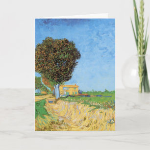 Tarjeta Calle cerca de Arlés por Vincent van Gogh