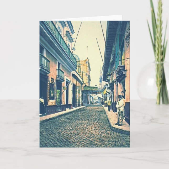 Tarjeta Calle Cuba 1899 de La Habana (Anverso)