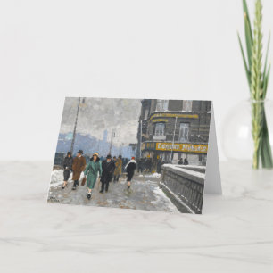 Tarjeta Calle de Invierno   Paul Fischer