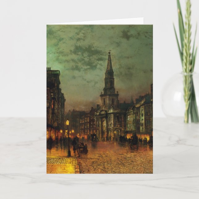Tarjeta Calle de Juan Atkinson Grimshaw- Blackman, Londres (Anverso)