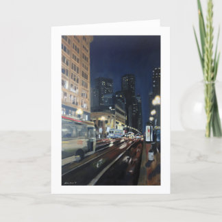 Tarjeta "Calle de mercado" por el perro chino de Trina