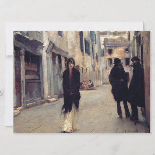 Tarjeta Calle de Venecia (Mujer Elegante) (Sargento cantan