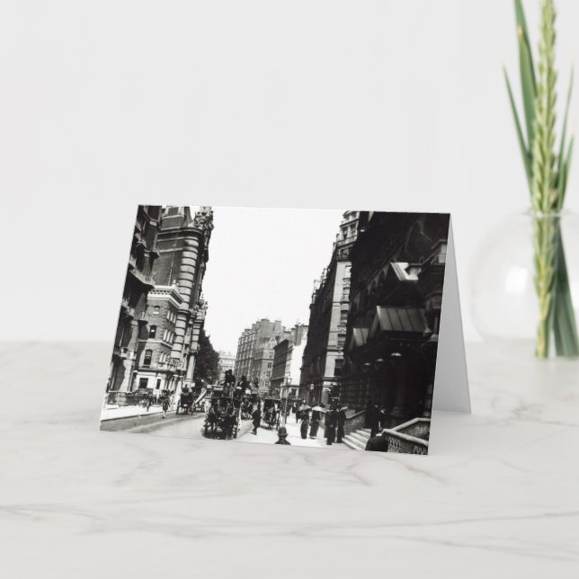 Tarjeta Calle de Victoria, Londres, c.1890 (Anverso)