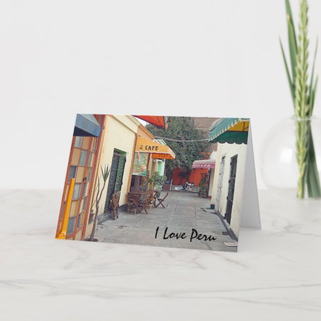 Tarjeta Calle del café (Anverso)