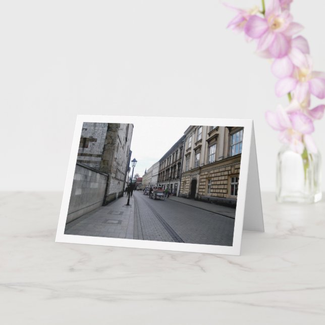 Tarjeta Calle en Cracovia, Polonia (Orquídea)