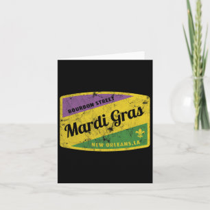 Tarjeta Calle Mardi Gras Bourbon