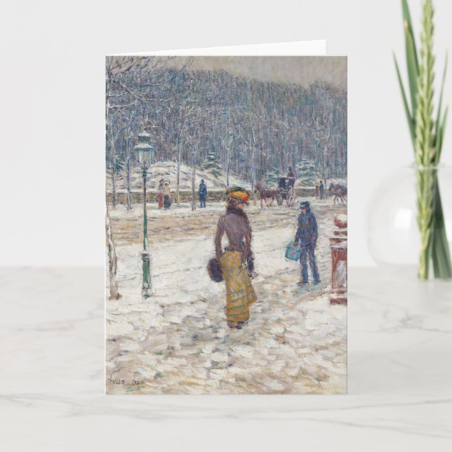 Tarjeta Calle Nueva York | Childe Hassam (Anverso)