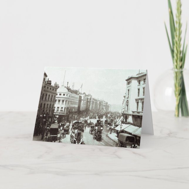 Tarjeta Calle regente, Londres c.1900 (Anverso)