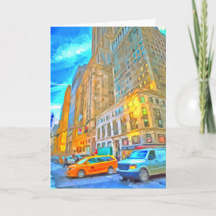 Tarjeta Calles De Arte Pop De Nueva York