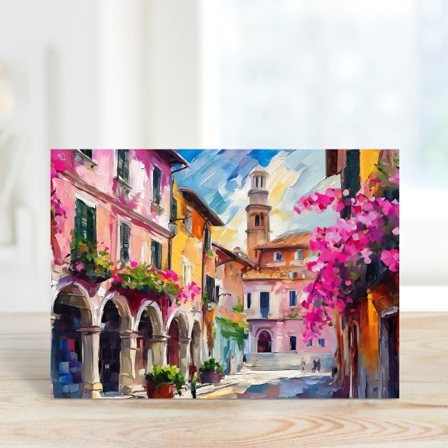 Tarjeta Calles de Italia arte abstracto moderno (Subido por el creador)