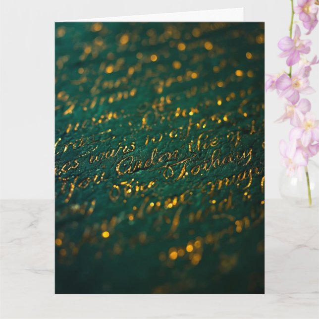 Tarjeta Calligraphy of the Unknown (Orquídea)