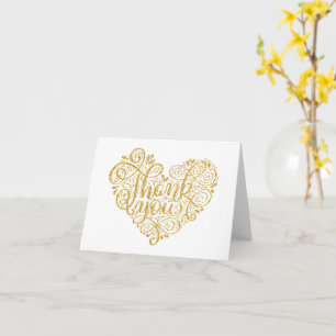 Tarjeta Calligraphy Vintage Phrase Gracias