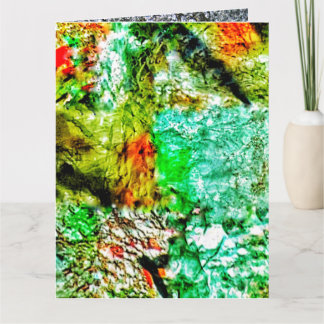 Tarjeta Calm abstract Folded Greeting Card,Smooth yellow 