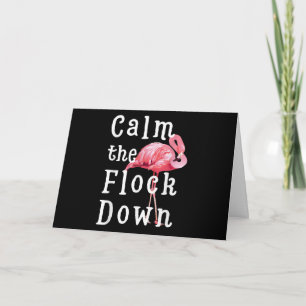 Tarjeta Calma a la bandada Chica Flamingo Flamingo Diver