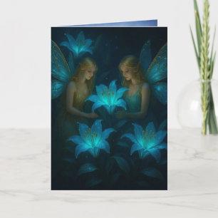 Tarjeta Calmando Pensando en Ti Azul Lily Hada