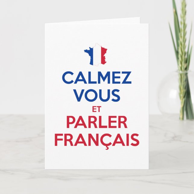 Tarjeta Calmez Vous et Parler Français (Anverso)