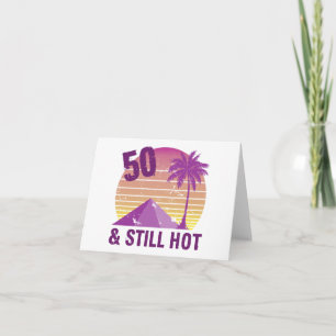 Tarjeta Calor de cumpleaños número 50