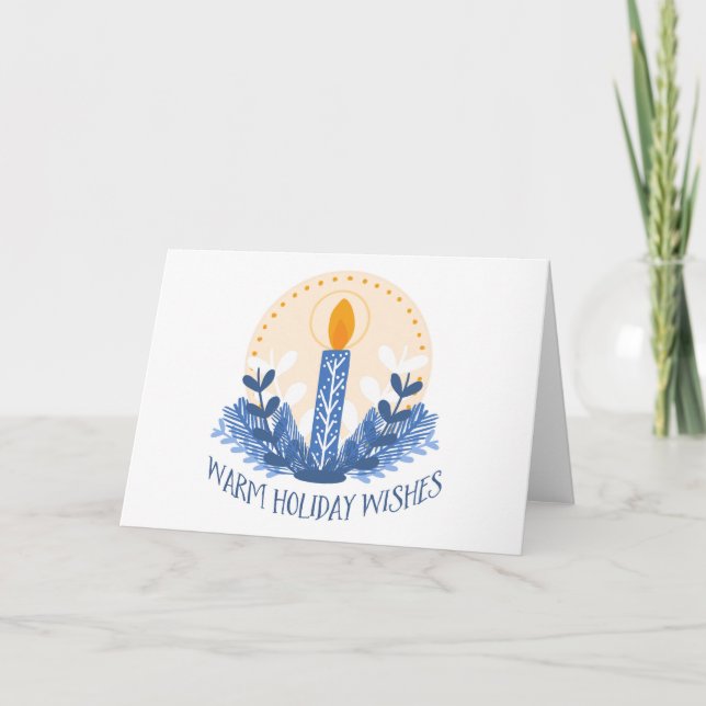 Tarjeta Calurosos deseos de vacaciones en la isla (Anverso)