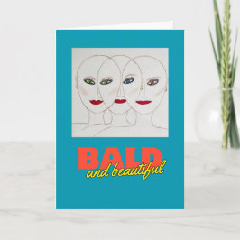 Tarjeta calva y bella