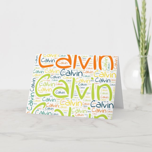 Tarjeta Calvin (Anverso)