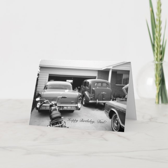 Tarjeta Calzada por completo del cumpleaños de los papás (Anverso)