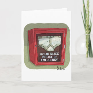 Tarjeta Calzoncillos de emergencia divertidos