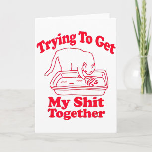 Tarjeta Camadas Llenas Humor Divertido de Gatos Meme Mamá