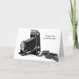 Tarjeta Cámara de fusilamiento con cumpleaños de película