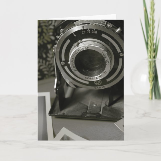 Tarjeta Cámara de vintage (Anverso)