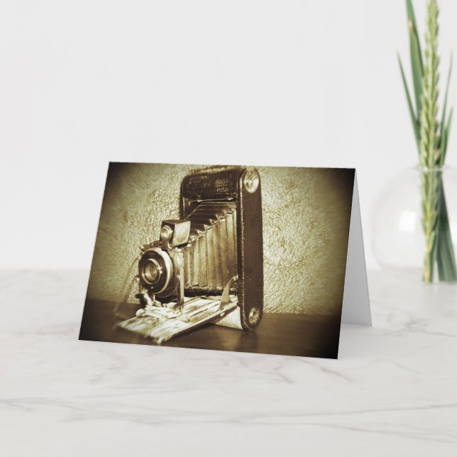 Tarjeta Cámara del vintage (Anverso)