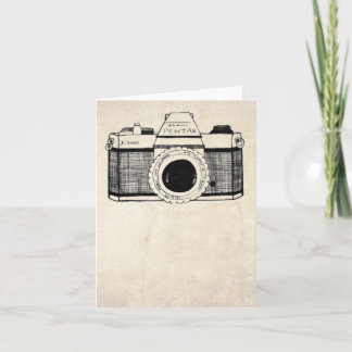 Tarjeta Cámara del vintage