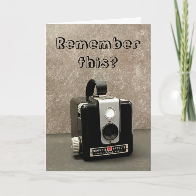 Tarjeta Cámara Retro (Anverso)