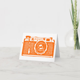 Tarjeta Cámara rusa soviética - Naranja