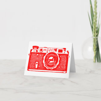 Tarjeta Cámara rusa soviética - Rojo