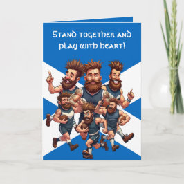 Tarjeta Camaraderie Of A Raucous Rugby Squad