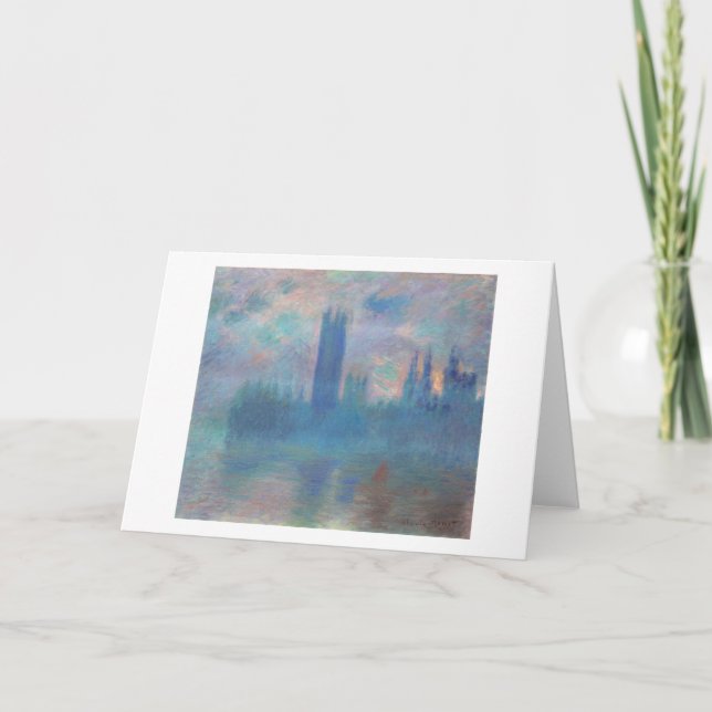 Tarjeta Cámaras del Parlamento (Londres), Monet (Anverso)
