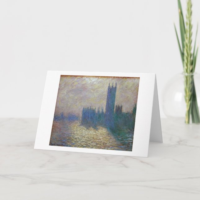 Tarjeta Cámaras del Parlamento (Londres), Monet (Anverso)