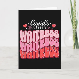 Tarjeta Camarera favorita de Cupido San Valentín Corazones
