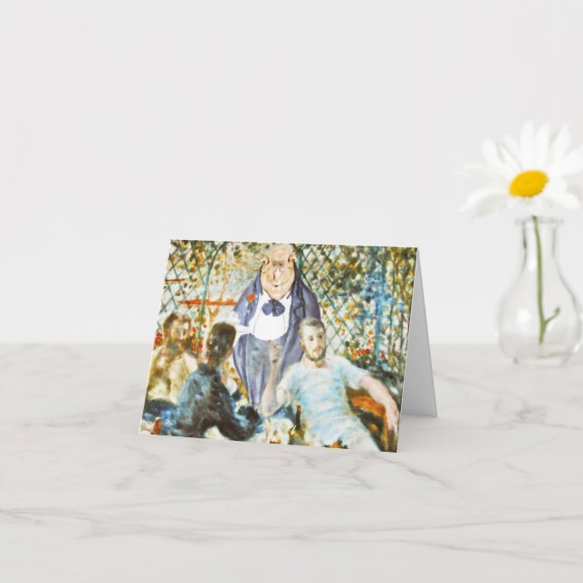 Tarjeta Camarero en el Fiesta de navegación (Renoir) (Planta pequeña)