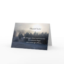 Cambia de época y estación, Daniel 2:21 Biblia