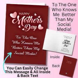 Tarjeta Cambiar texto, quién me conoce mejor que los medio